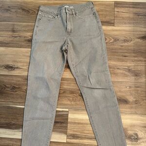 Old Navy Gray High-Rise Jeans